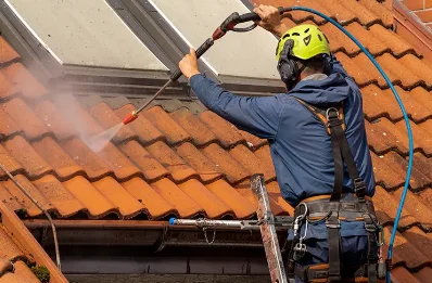 Démoussage et hydrofuge de toiture à San-Nicolao